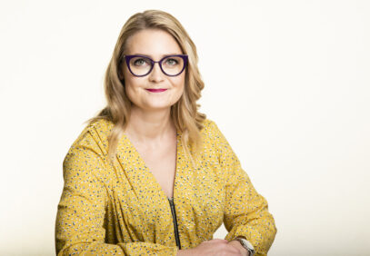 Kuvassa Talentian puheenjohtaja Jenni Karsio.