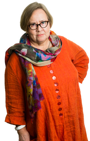Päätoimittaja Kristiina Koskiluoma.