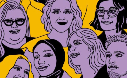 ihmishahmoja vierekkäin