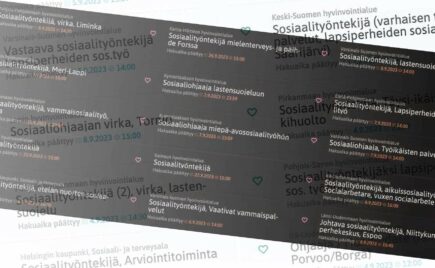 sosiaalityöntekijöiden ja sosionomien työpaikkailmoituksia