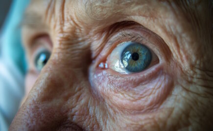 Kuva ikäihmisen silmistä