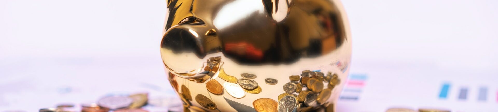Säästöpossu ja kolikoita
